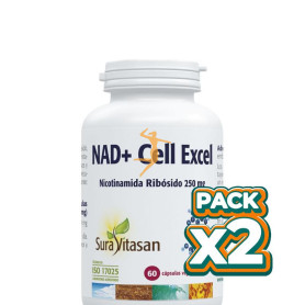 Pack 2x NAD+ CELL EXCEL 60 CÁPSULAS SURA VITASAN