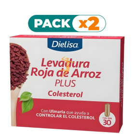 Pack 2x LEVADURA ROJA DE ARROZ PLUS 30 CÁPSULAS DIETISA
