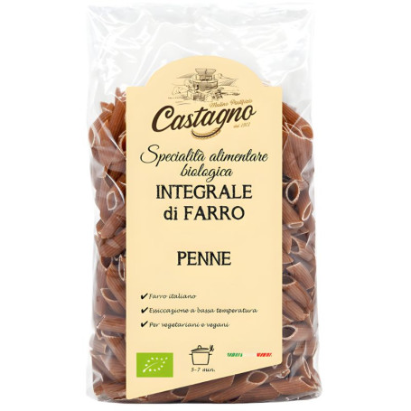 MACARRONES DE ESPELTA INTEGRAL 500G CASTAGNO