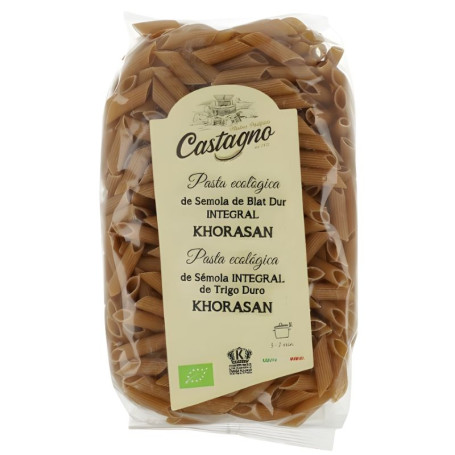 MACARRONES KHORASAN (KAMUT) INTEGRAL 500G CASTAGNO