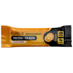 BARRITA DE CHOCOLATE PROTEÍNA+COLÁGENO NARANJA 50G FORTICO