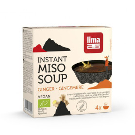 SOPA INSTANT MISO JENGIBRE LIMA 4x15 G LIMA