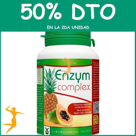 ENZYM COMPLEX 120 CÁPSULAS TEGOR OFERTA 2 UD