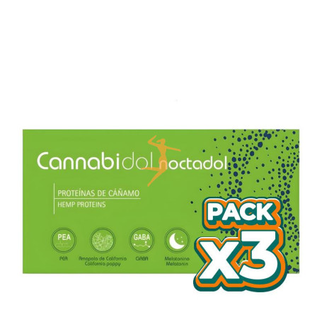 Pack 3x CANNABIDOL NOCTADOL 40 CÁPSULAS TEGOR