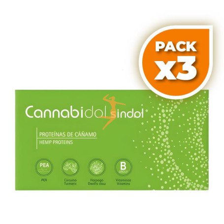 Pack 3x CANNABIDOL SINDOL 20 CÁPSULAS TEGOR
