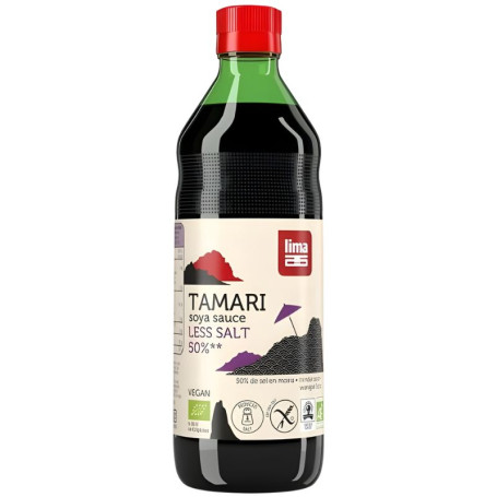 TAMARI 50% MENOS SAL 250ML LIMA