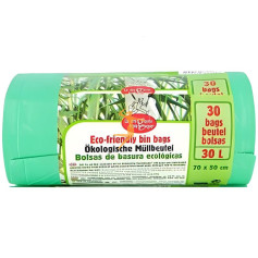 BOLSAS DE BASURA ECOPLÁSTICO 30 UNIDADES LA DROGUERIE ÉCOLOGIQUE