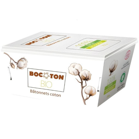 BASTONCILLOS DE ALGODÓN BIO 200 UNIDADES BOCOTON