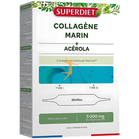 COLAGENO MARINO CON ACEROLA 20 AMPOLLAS SUPERDIET