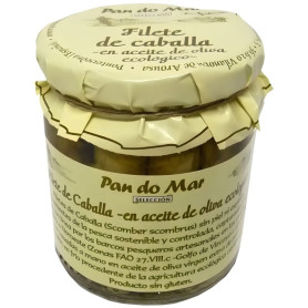 FILETE DE CABALLA EN ACEITE DE OLIVA ECO 220G PAN DO MAR