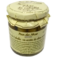 FILETE DE CABALLA EN ACEITE DE OLIVA ECO 220G PAN DO MAR