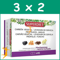 Pack 3x2 CUARTETO DE HINOJO HINCHAZONES 45 CAPSULAS SUPERDIET
