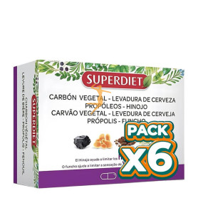 Pack 6x CUARTETO DE HINOJO HINCHAZONES 45 CAPSULAS SUPERDIET
