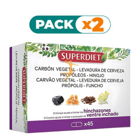 Pack 2x CUARTETO DE HINOJO HINCHAZONES 45 CAPSULAS SUPERDIET