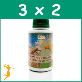 Pack 3x2 GERMEN DE TRIGO+LEVADURA DE CERVEZA 500 COMPRIMIDOS SORIA NATURAL