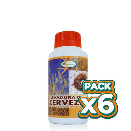 Pack 6x LEVADURA DE CERVEZA 500 COMPRIMIDOS SORIA NATURAL