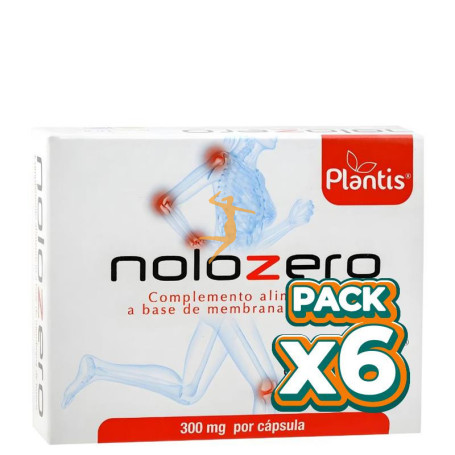 Pack 6x NOLOZERO CON MEMBRANA DE HUEVO OVOMET 30 CÁPSULAS PLANTIS