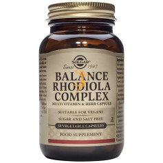 BALANCE RODIOLA COMPLEX 60 CÁPSULAS VEGETALES SOLGAR