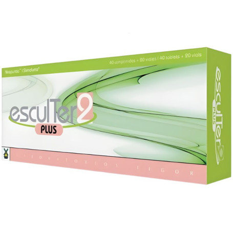 ESCULTER 2 PLUS 40 COMPRIMIDOS + 20 VIALES TEGOR