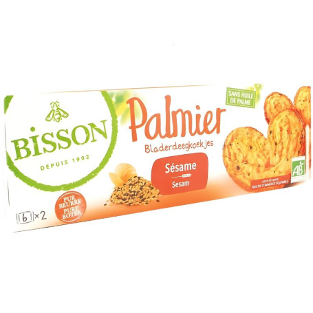 PALMERAS PALMIER SÉSAMO 100G BISSON