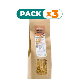 Pack 3x LINOLAX SEMILLAS ENTERAS DE LINO DORADO 300G PLANTIS