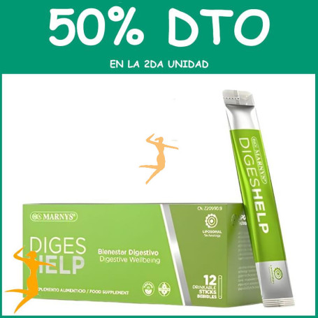 DIGESHELP 12 STICKS BEBIBLES MARNYS OFERTA 2 UD