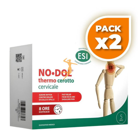 Pack 2x NODOL THERMO PARCHE CERVICAL 5 UNIDADES ESI