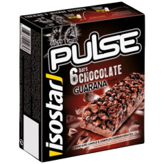 BARRITAS PULSE CHOCOLATE SABOR GUARANÁ 6 UNIDADES ISOSTAR