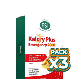 Pack 3x KALORY PLUS EMERGENCY 2000 24 COMPRIMIDOS ESI