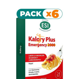 Pack 6x KALORY PLUS EMERGENCY 2000 24 COMPRIMIDOS ESI