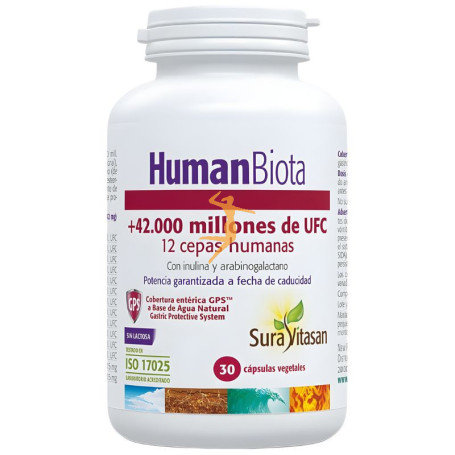 HUMAN BIOTA 30 CÁPSULAS SURA VITASAN