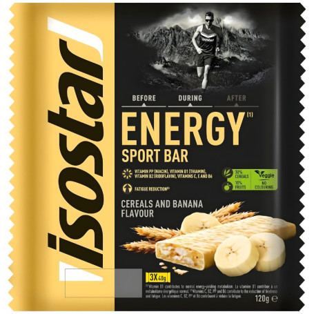 BARRITA HIGH ENERGY SABOR PLÁTANO 3 UNIDADES ISOSTAR