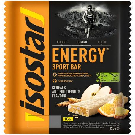 BARRITA HIGH ENERGY SABOR MULTIFRUTAS 3 UNIDADES ISOSTAR