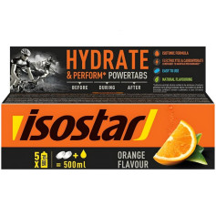 POWERTABS SABOR NARANJA 10 COMPRIMIDOS EFERVESCENTES ISOSTAR