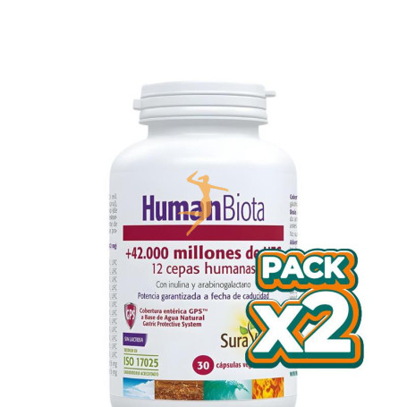Pack 2x HUMAN BIOTA 30 CÁPSULAS SURA VITASAN