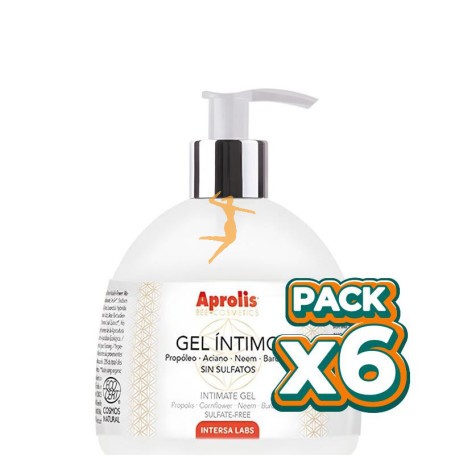 Pack 6x GEL ÍNTIMO CON PROPÓLEO 200ML INTERSA