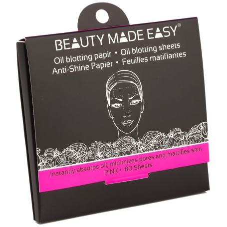 PAPEL SECANTE ROSA 80 HOJAS BEAUTY MADE EASY