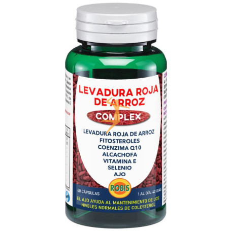 LEVADURA ROJA DE ARROZ COMPLEX 40 CÁPSULAS ROBIS
