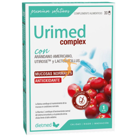 URIMED COMPLEX 30 CÁPSULAS DIETMED