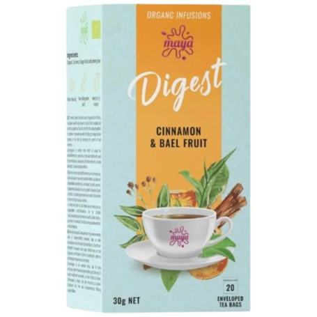 DIGEST CANELA Y FRUTA DE BAEL 20 FILTROS MAYA ORGANIC