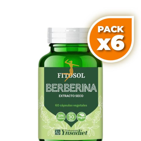 Pack 6x FITOSOL BERBERINA 60 CAPSULAS YNSADIET