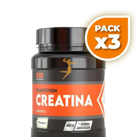 Pack 3x CREATINA CREAPURE 300GR MEGAPLUS