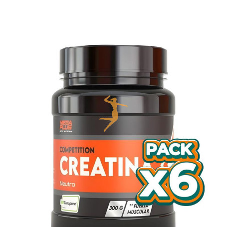 Pack 6x CREATINA CREAPURE 300GR MEGAPLUS