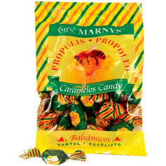CARAMELOS DE PROPOLEO, MIEL, MENTOL Y EUCALIPTO 60Gr. MARNYS