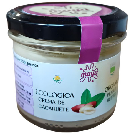 CREMA ECOLÓGICA DE CACAHUETE 100G MAYA ORGANIC