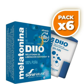 Pack 6x MELATONINA DUO 90 COMPRIMIDOS SORIA NATURAL