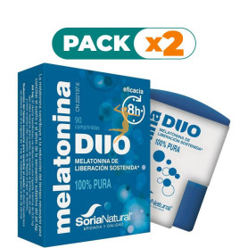 Pack 2x MELATONINA DUO 90 COMPRIMIDOS SORIA NATURAL