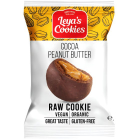 LEYAS GALLETA ECO DE CREMA DE CACAHUETE Y CACAO 25G MAYA ORGANIC