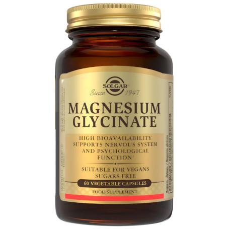 MAGNESIO BISGLICINATO 60 CÁPSULAS SOLGAR