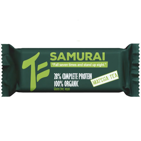 BARRITA ORGÁNICA PROTEICA CON TÉ MATCHA SAMURAI 50G MAYA ORGANIC